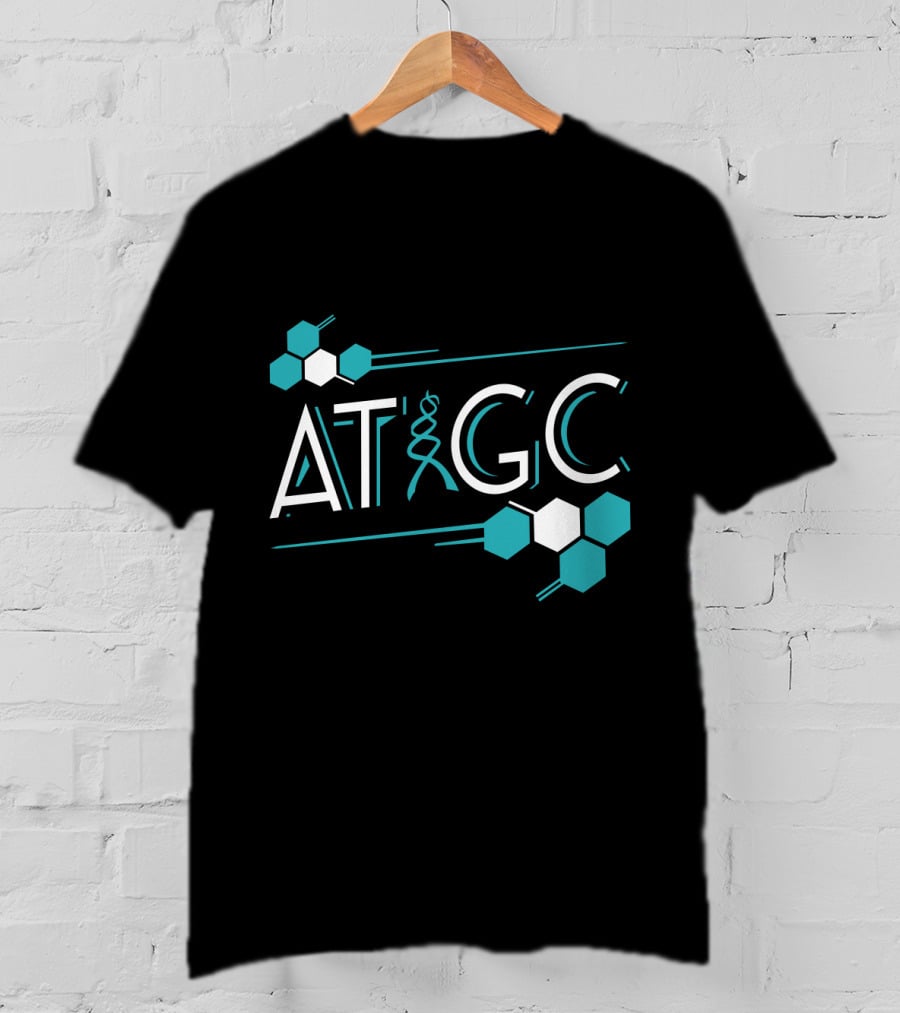 ATGC DNA Funny Science Biology Teachers Molecule Themed T-Shirt