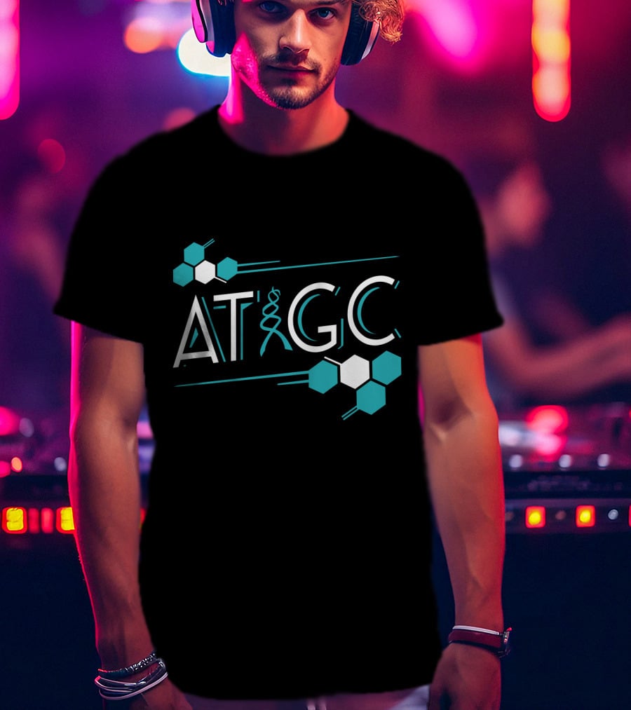 ATGC DNA Funny Science Biology Teachers Molecule Themed T-Shirt