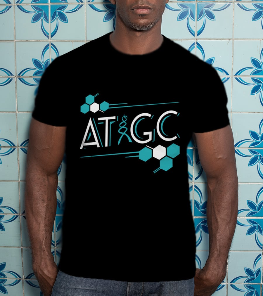 ATGC DNA Funny Science Biology Teachers Molecule Themed T-Shirt