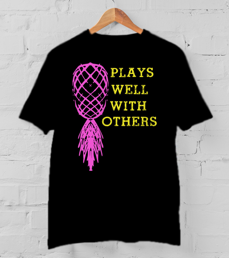 Plays Well With Others Pineapple Abstract Xylophone T-Shirt