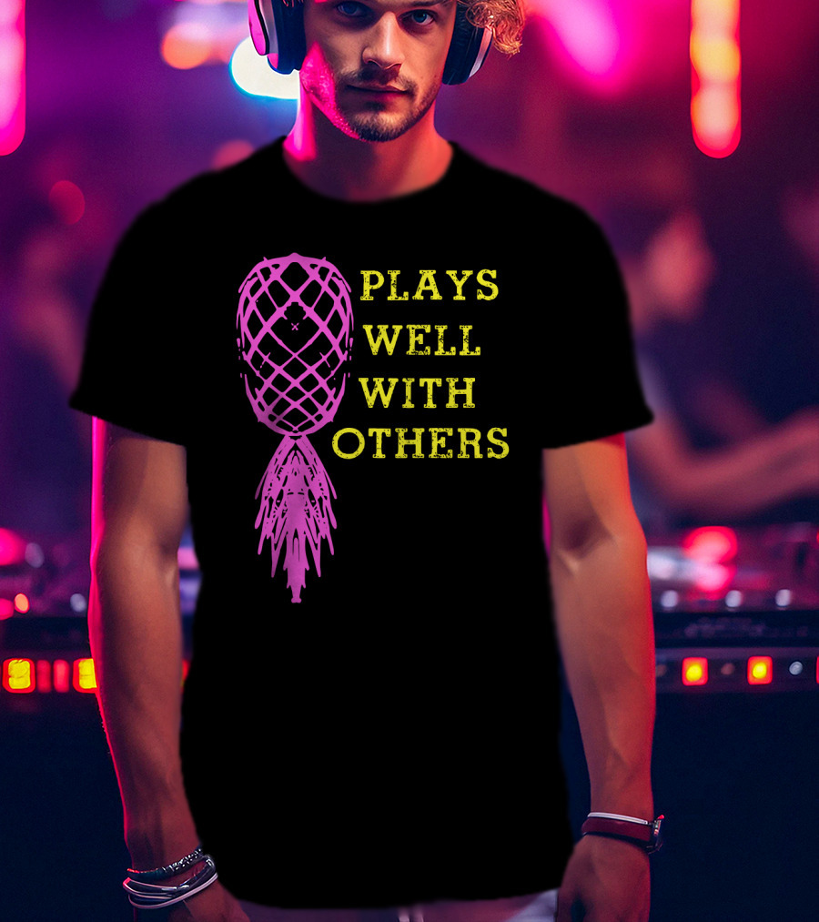 Plays Well With Others Pineapple Abstract Xylophone T-Shirt