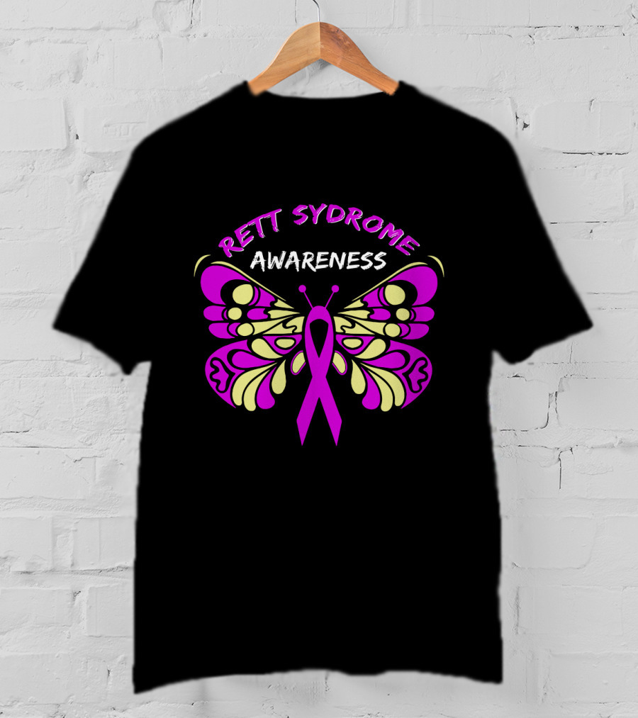 Rett Syndrome Awareness Butterfly T-Shirt