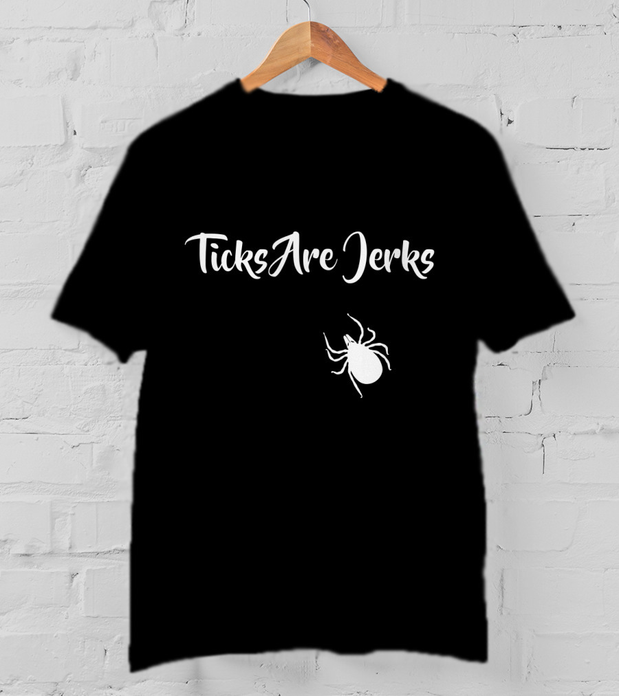 Ticks Are Jerks Lyme Disease Awareness And Safety Iconic T-Shirt