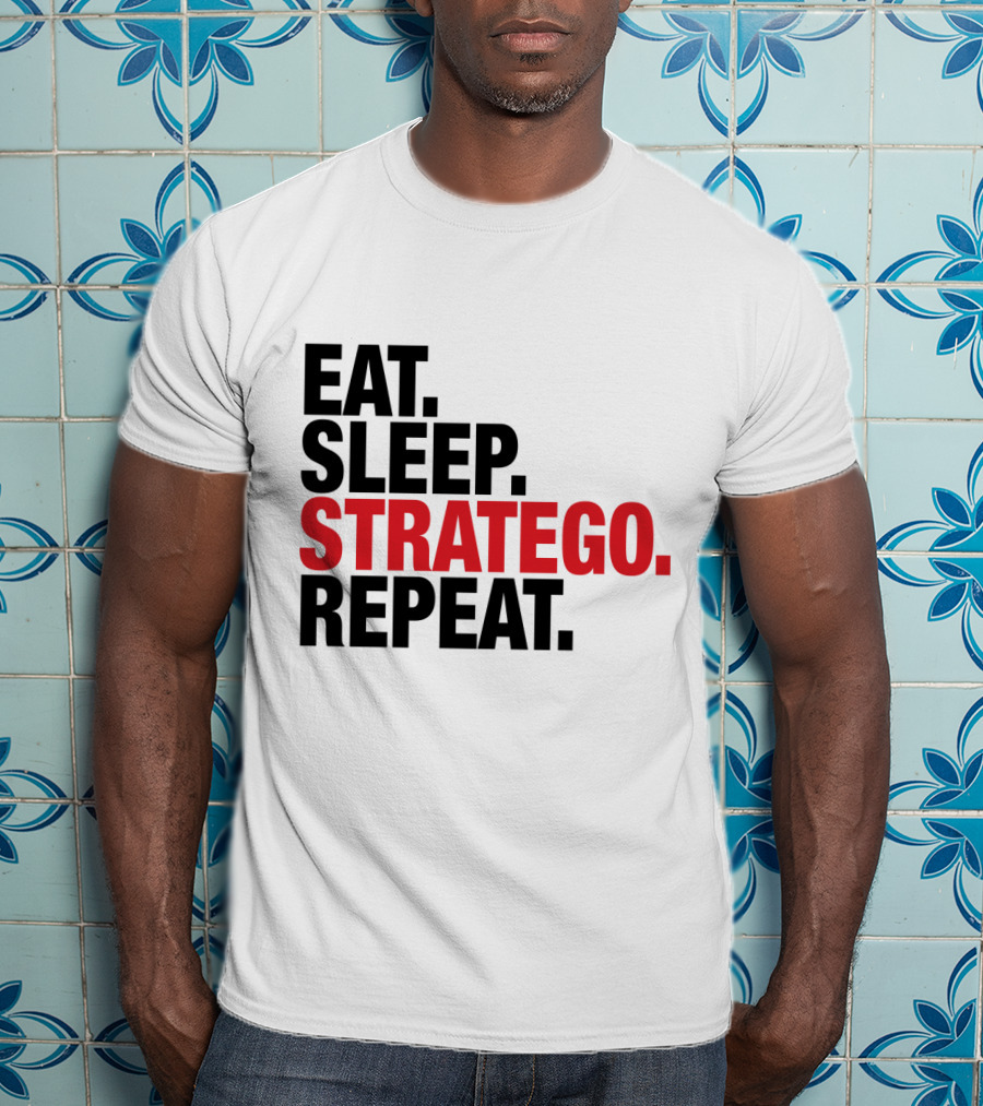 Eat Sleep Stratego Repeat Board Game Cycle T-Shirt