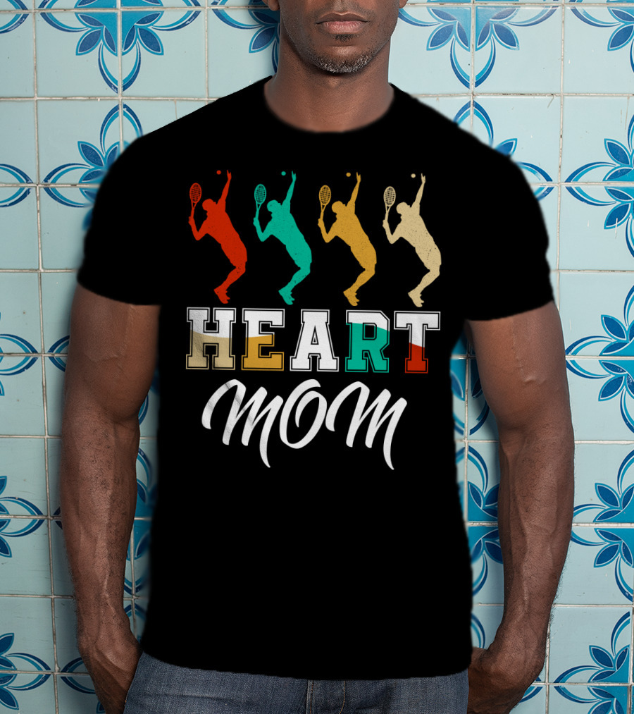 Tennis Heart Mom T-Shirt