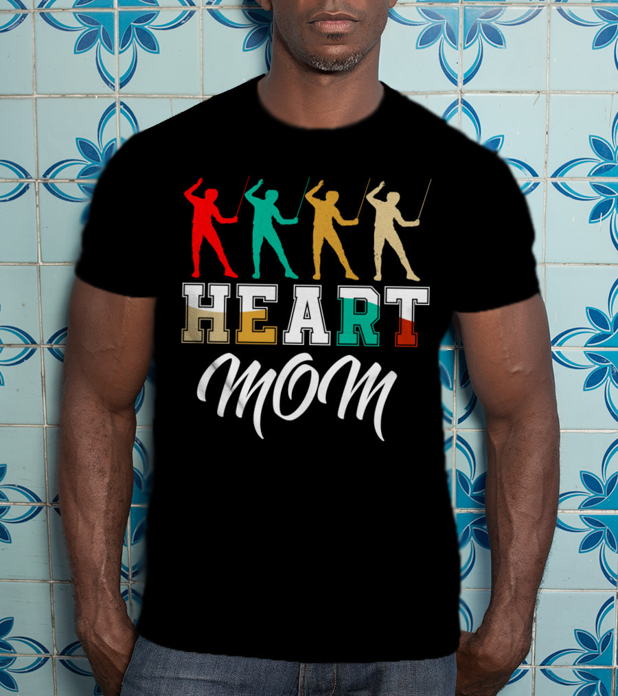 HEART MOM Fencing T-Shirt