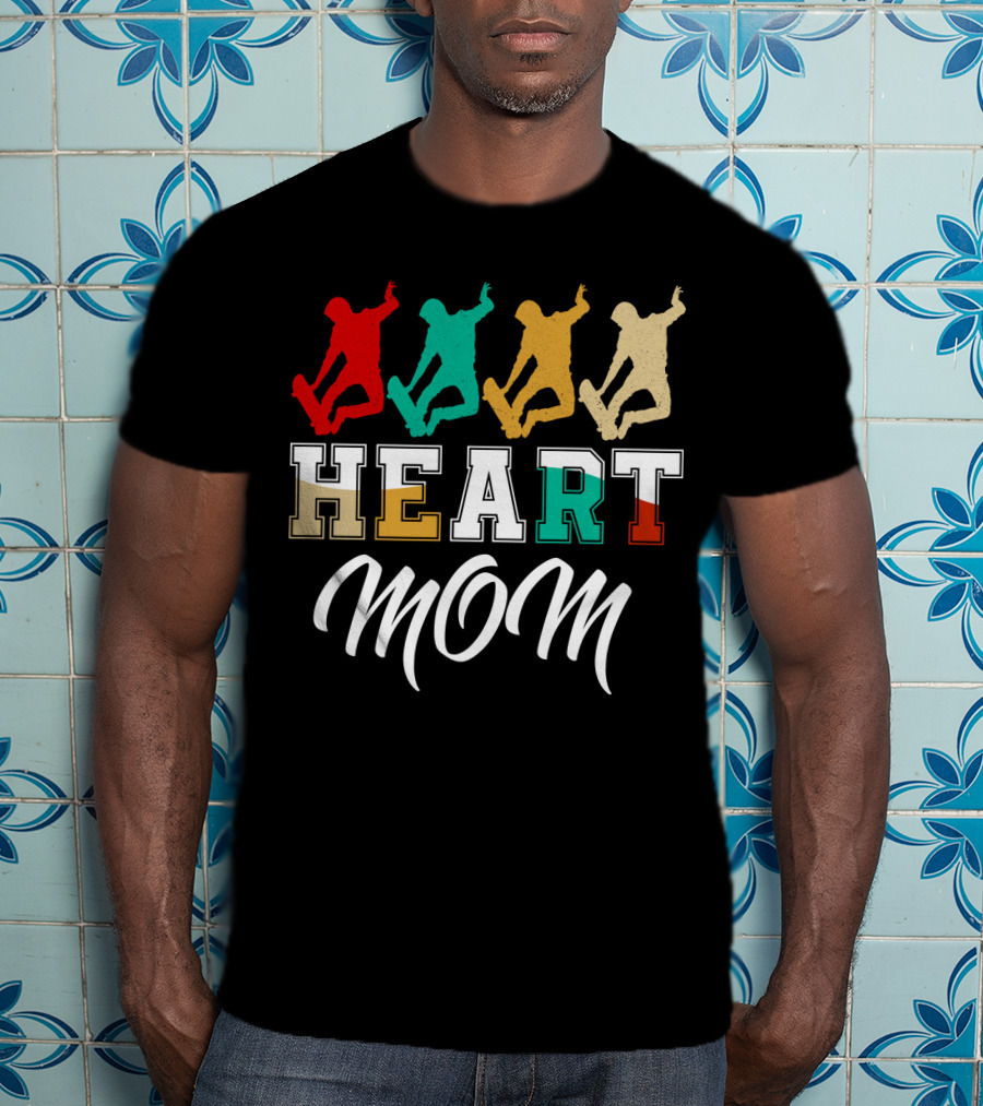 HEART MOM Skateboarding T-Shirt