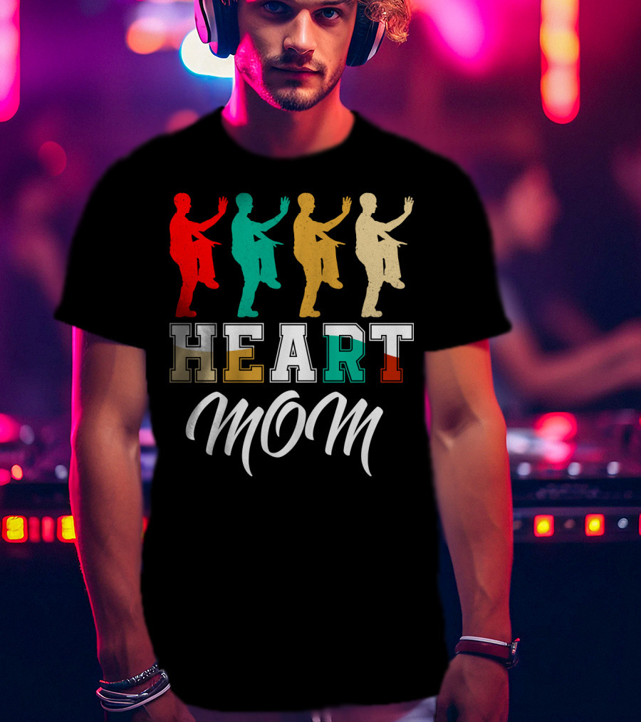 Kung Fu Fighting Heart Mom T-Shirt