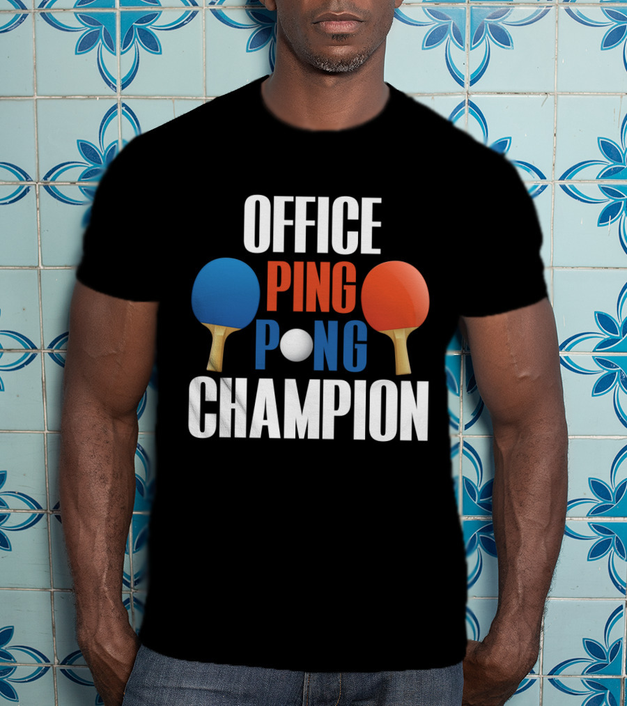 Office Ping Pong Champion Paddle T-Shirt