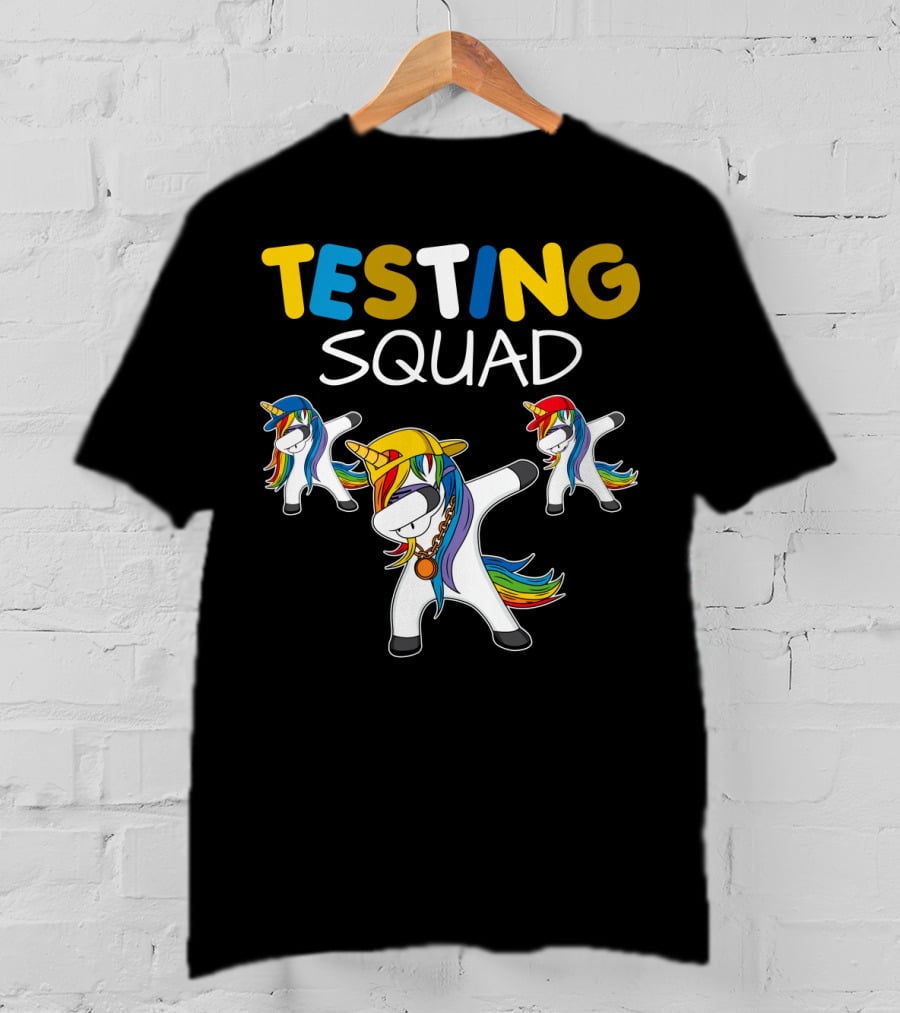TESTING SQUAD Unicorn Dab Dance T-Shirt