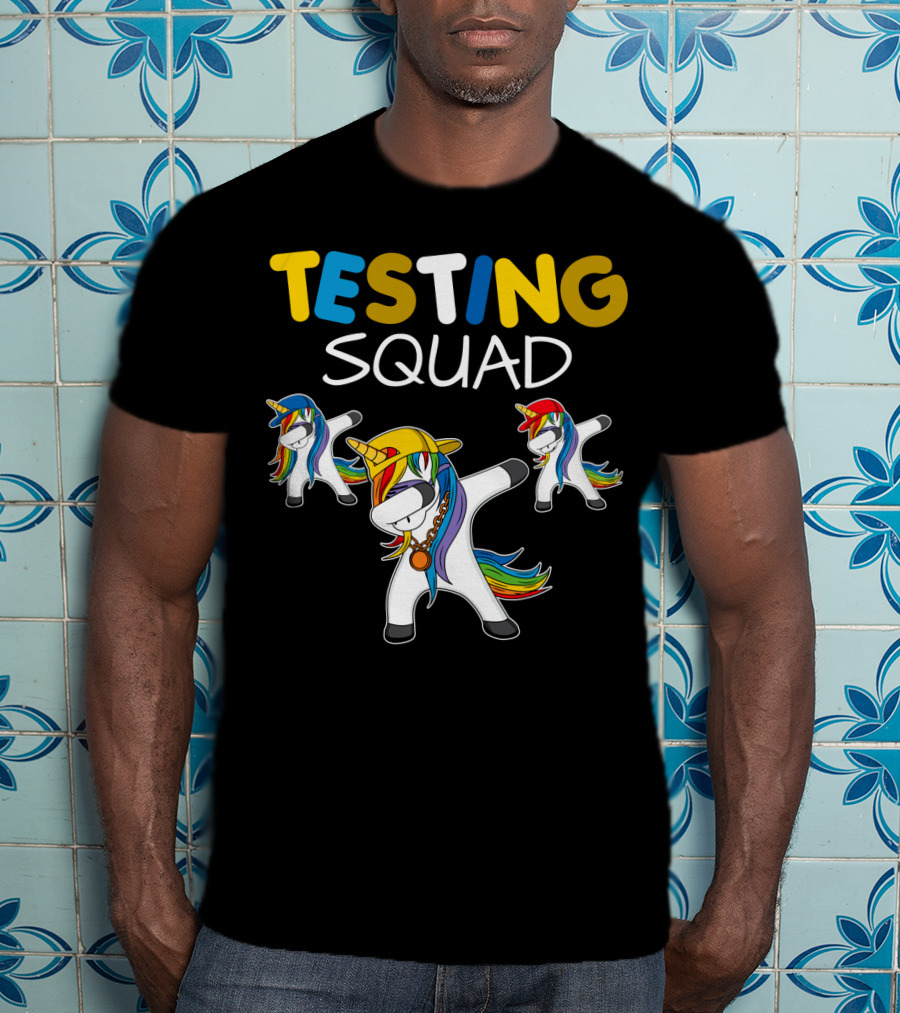 TESTING SQUAD Unicorn Dab Dance T-Shirt