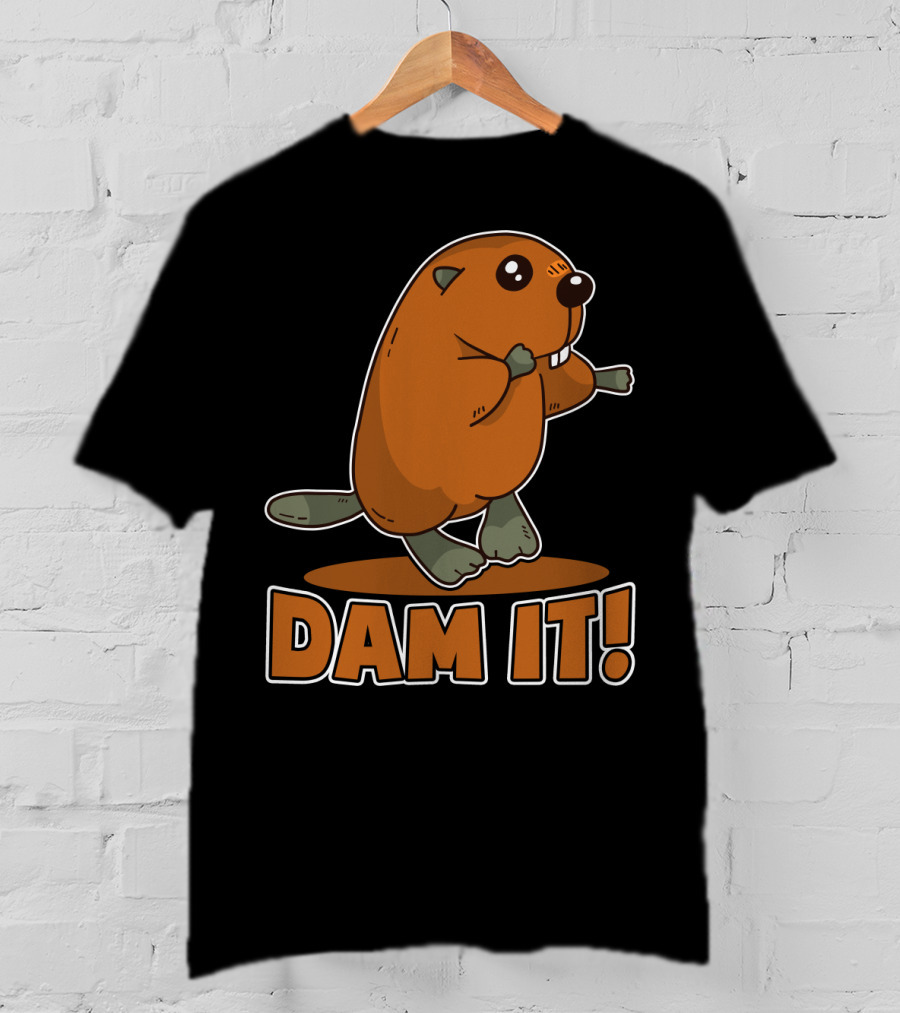 Damn It Beaver Dam Funny Pun T-Shirt