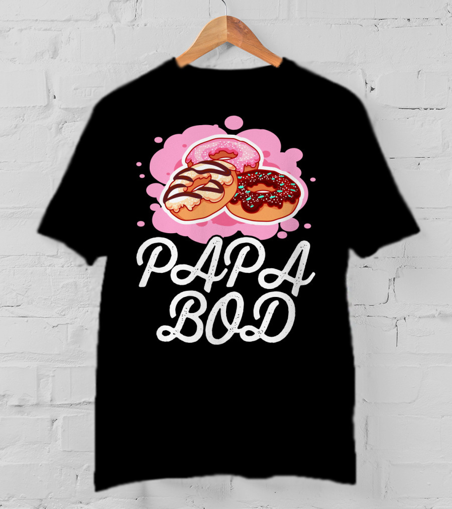 Papa Bod Donut Trio With Sprinkles T-Shirt