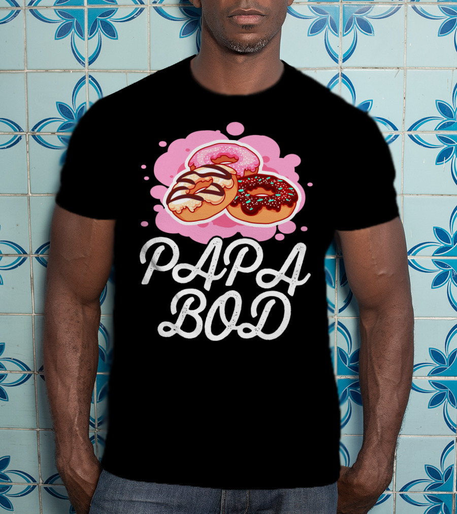 Papa Bod Donut Trio With Sprinkles T-Shirt