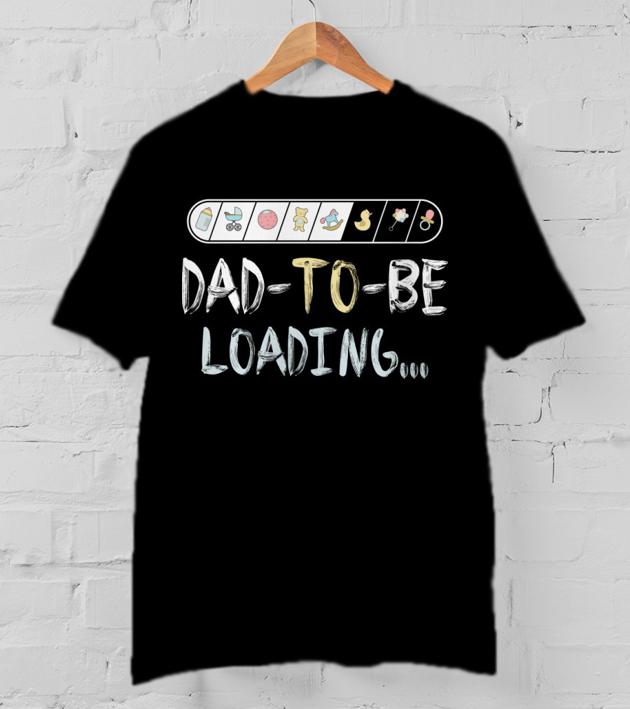 Dad-To-Be Loading Expecting Icons T-Shirt