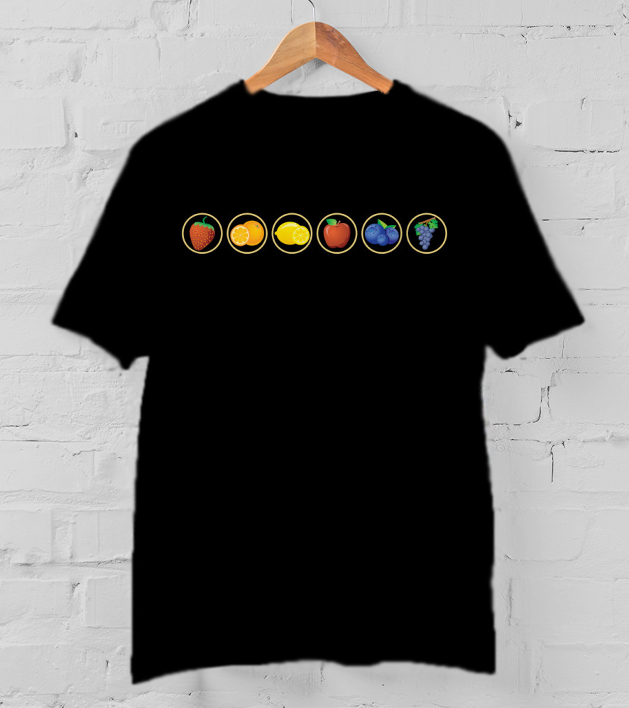 Proud Fruit Strawberry Orange Lemon Apple Blueberry Grape T-Shirt