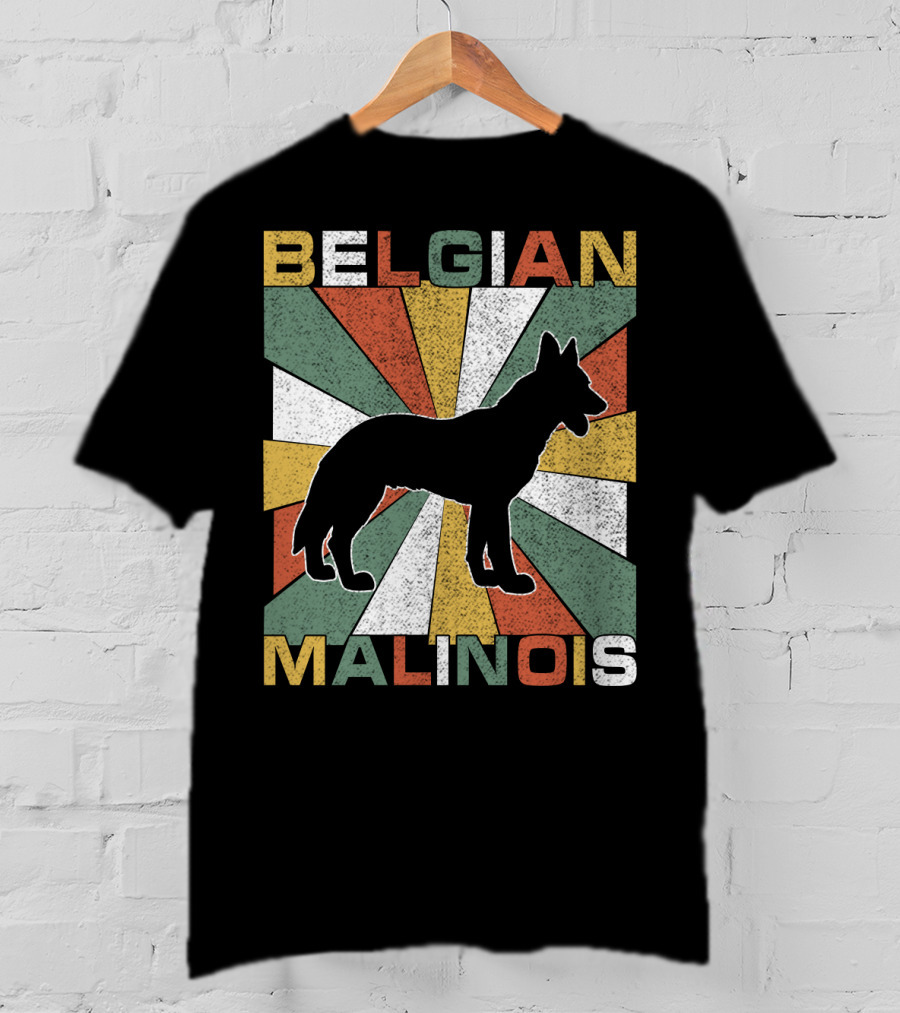 Belgian Malinois Retro 70s Vintage Dog T-Shirt