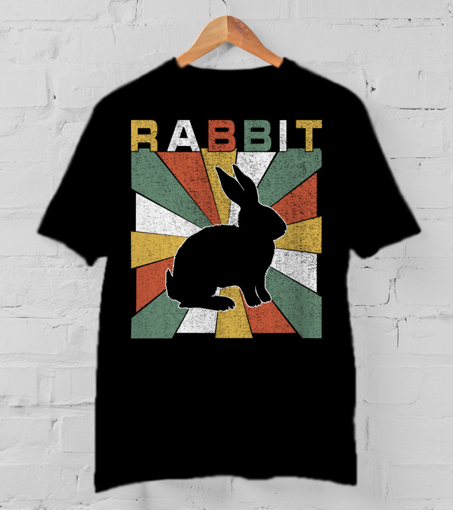 Rabbit Retro 70s Silhouette Sunburst T-Shirt