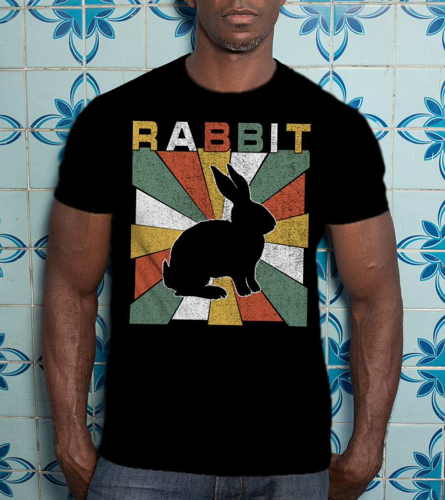 Rabbit Retro 70s Silhouette Sunburst T-Shirt