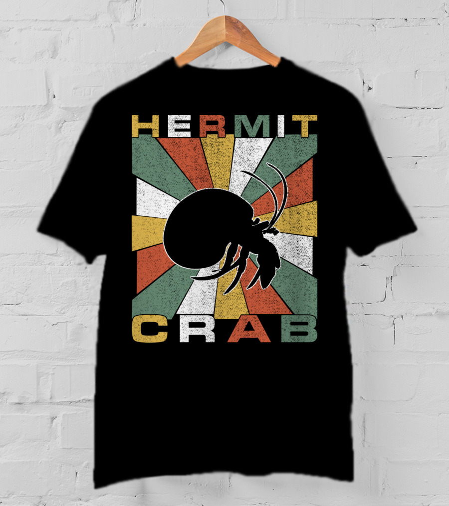Hermit Crab Retro 70s Vintage T-Shirt