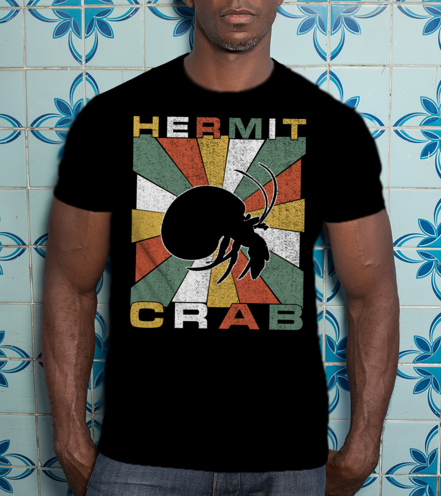 Hermit Crab Retro 70s Vintage T-Shirt