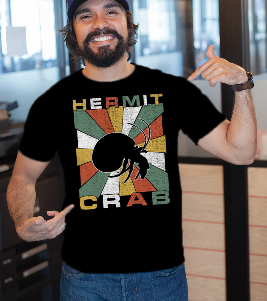 Hermit Crab Retro 70s Vintage T-Shirt