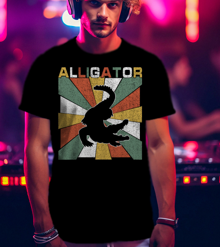 Alligator Retro 70s Vintage T-Shirt