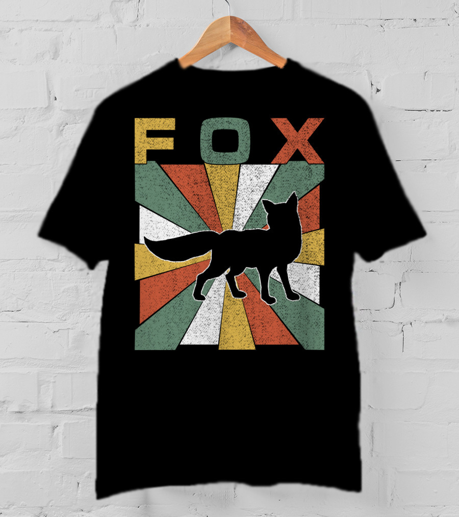 FOX Retro Vintage 70s Silhouette Burst T-Shirt