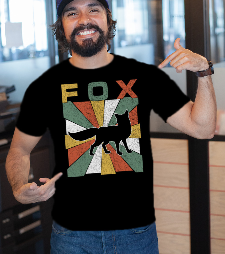 FOX Retro Vintage 70s Silhouette Burst T-Shirt