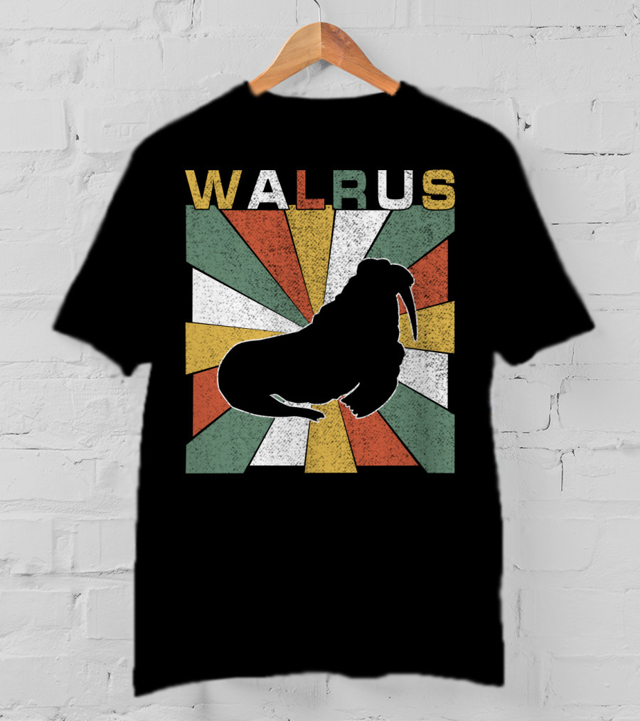 WALRUS Retro 70s Vintage Sunburst T-Shirt