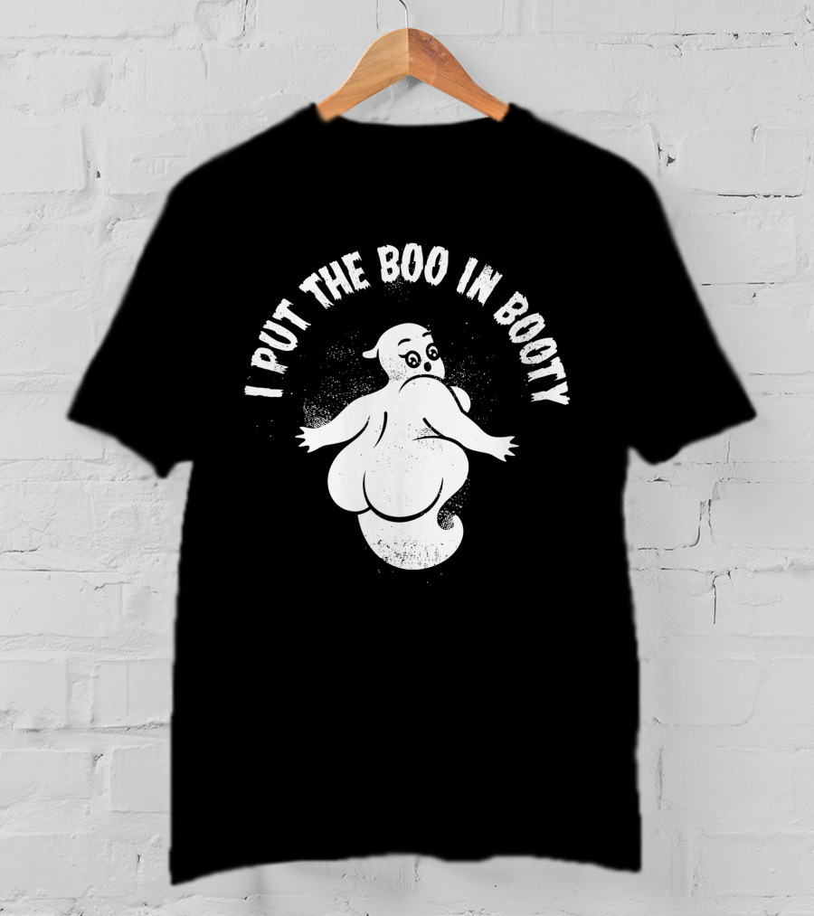 Cute Halloween Party Ghost I Put The Boo In Booty T-Shirt
