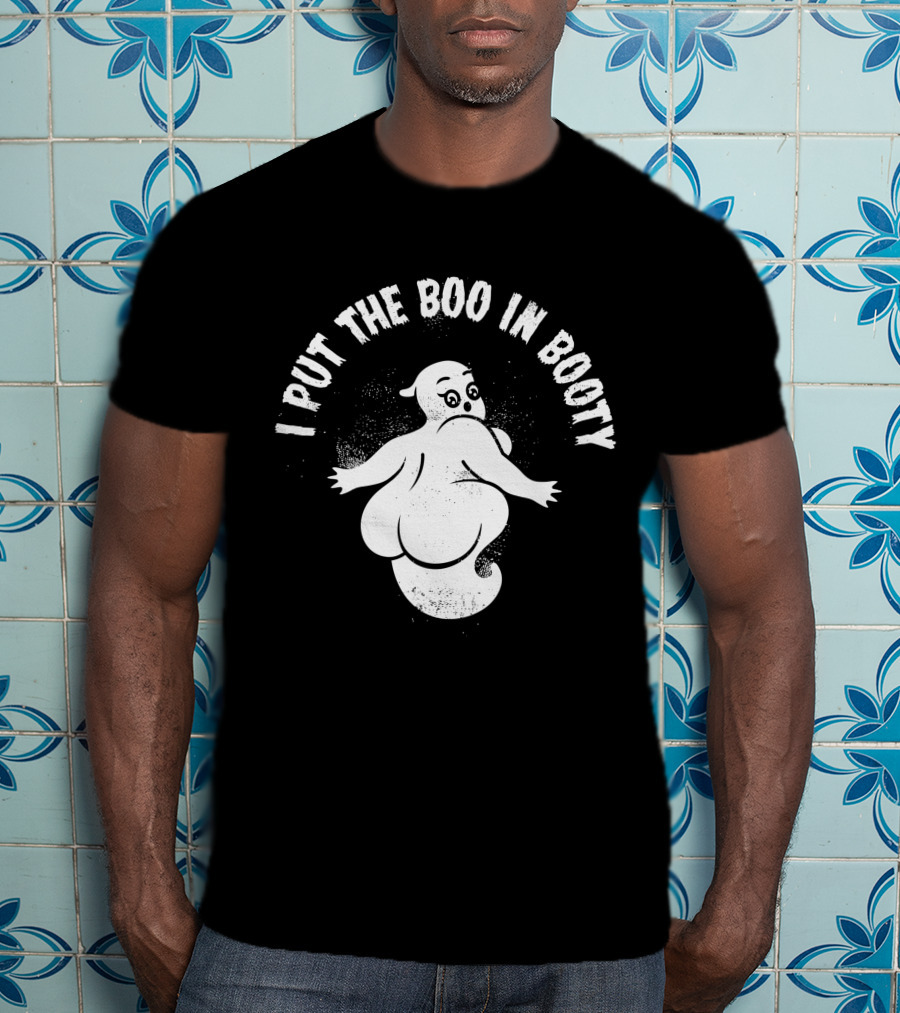 Cute Halloween Party Ghost I Put The Boo In Booty T-Shirt
