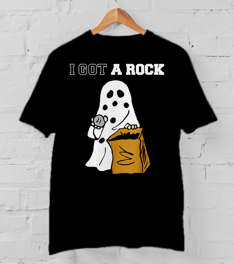 I Got A Rock Ghost Costume Halloween Peanuts Charlie Brown T-Shirt