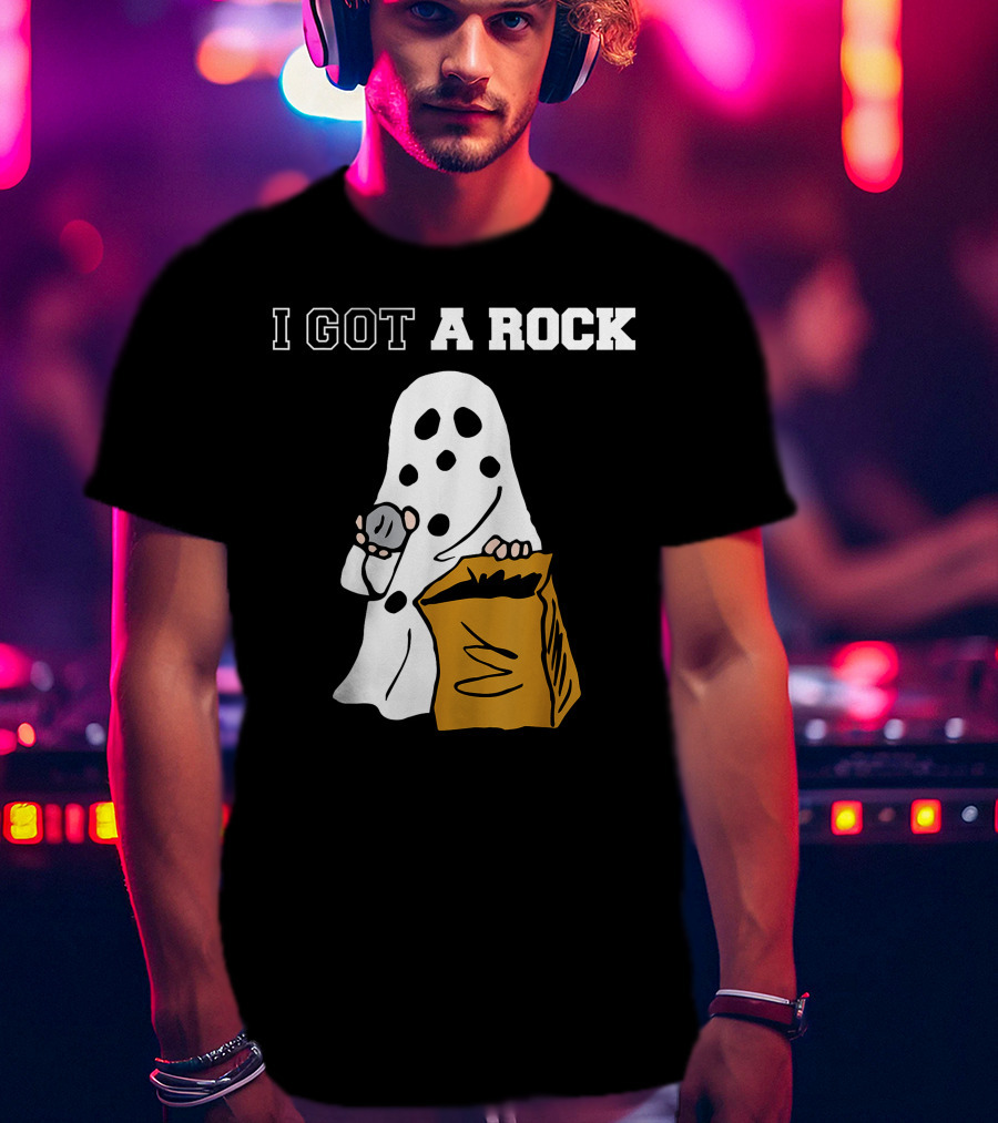 I Got A Rock Ghost Costume Halloween Peanuts Charlie Brown T-Shirt