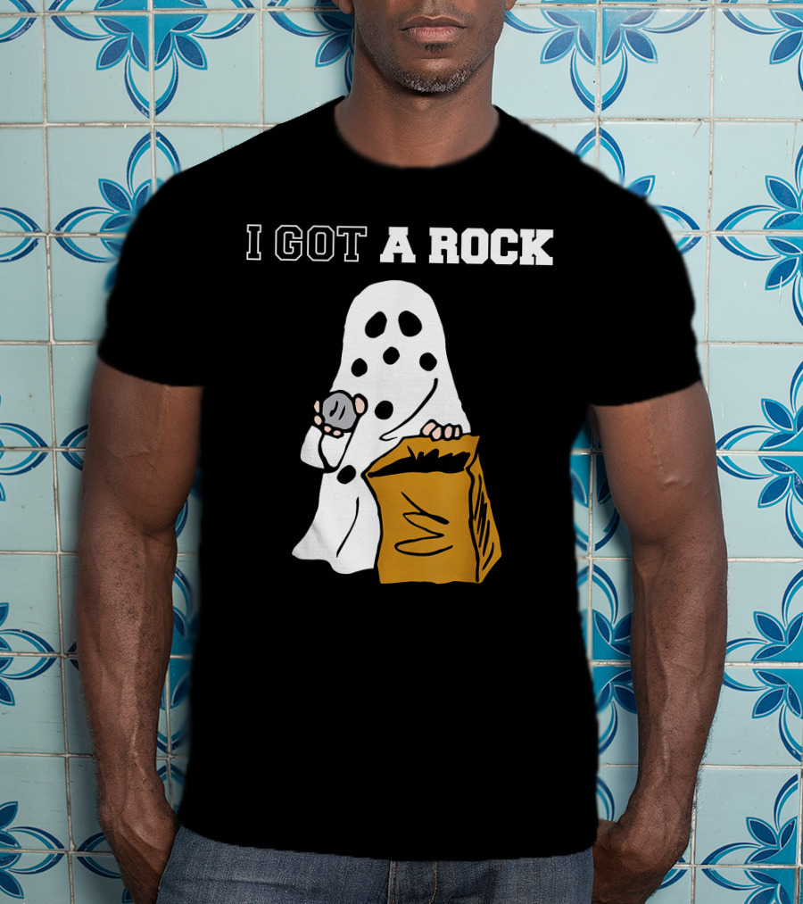 I Got A Rock Ghost Costume Halloween Peanuts Charlie Brown T-Shirt