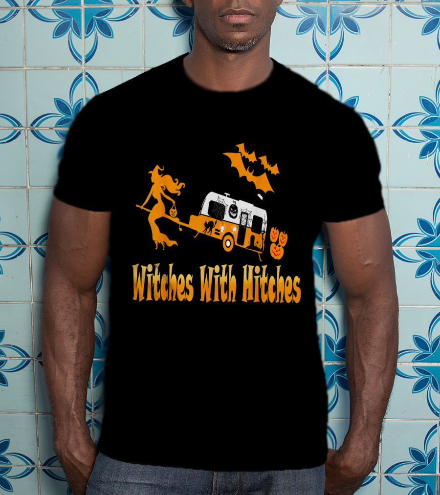 Witches With Hitches Halloween Camping Adventure T-Shirt
