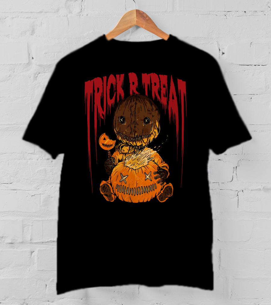 Trick R Treat Sam Pumpkin Horror Halloween T-Shirt