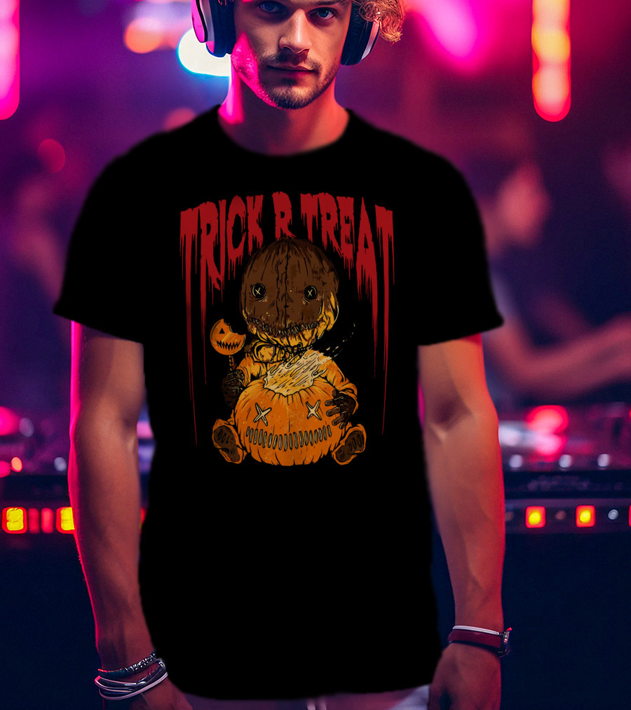 Trick R Treat Sam Pumpkin Horror Halloween T-Shirt