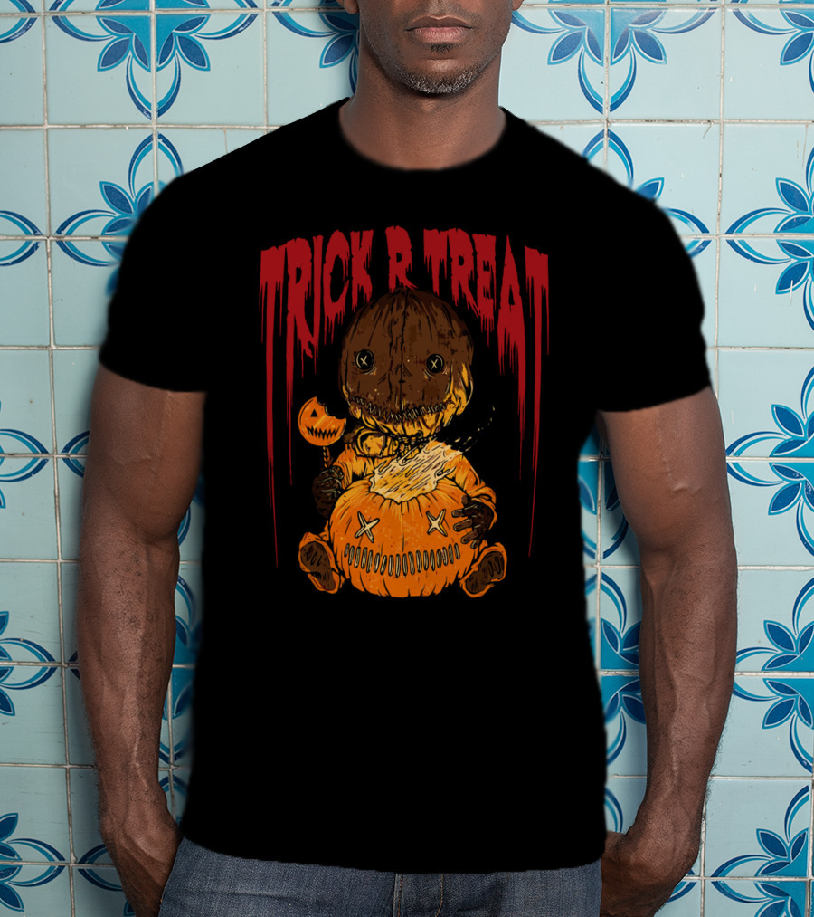 Trick R Treat Sam Pumpkin Horror Halloween T-Shirt