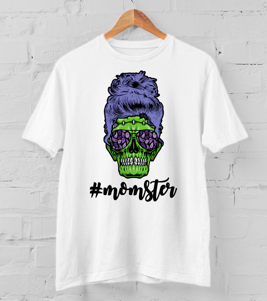 Momster Skull Halloween T-Shirt