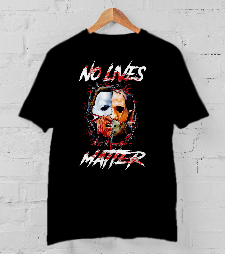 No Lives Matter Scary Horror Icons T-Shirt