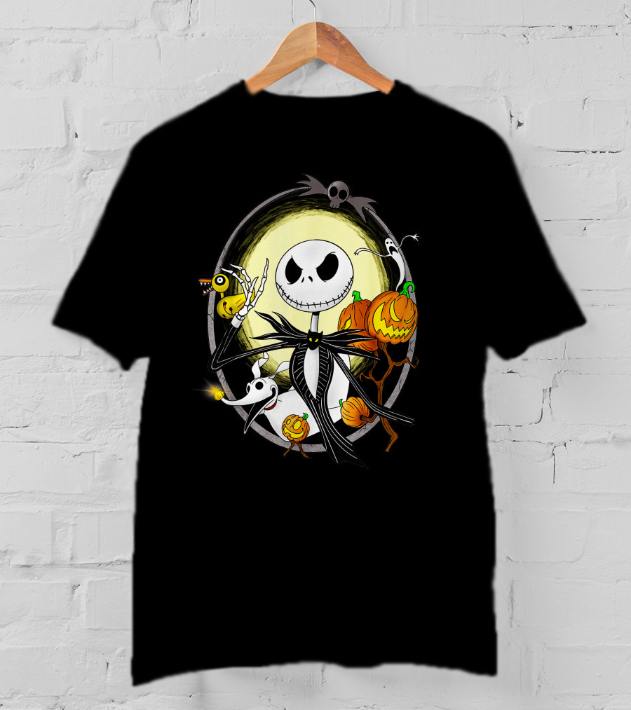 Jack Skellington Halloween Celebration Scene T-Shirt