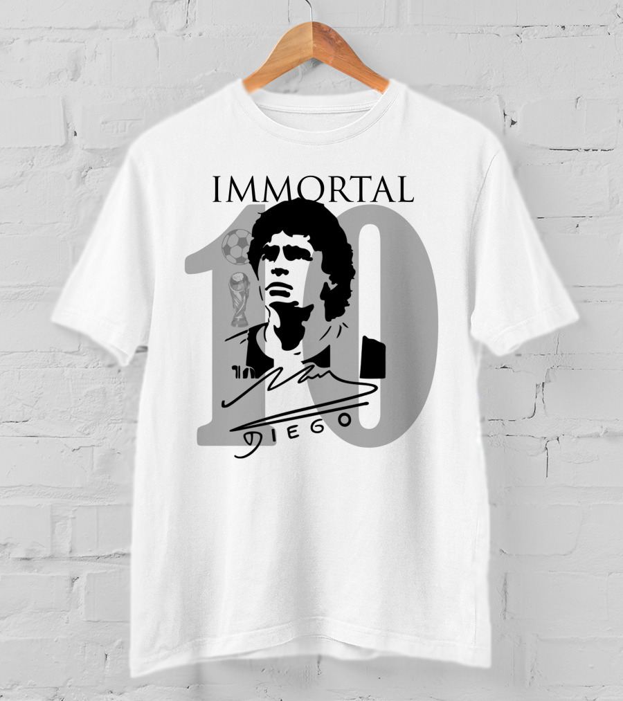 IM MORTAL Diego Armando Maradona 10 Argentina T-Shirt