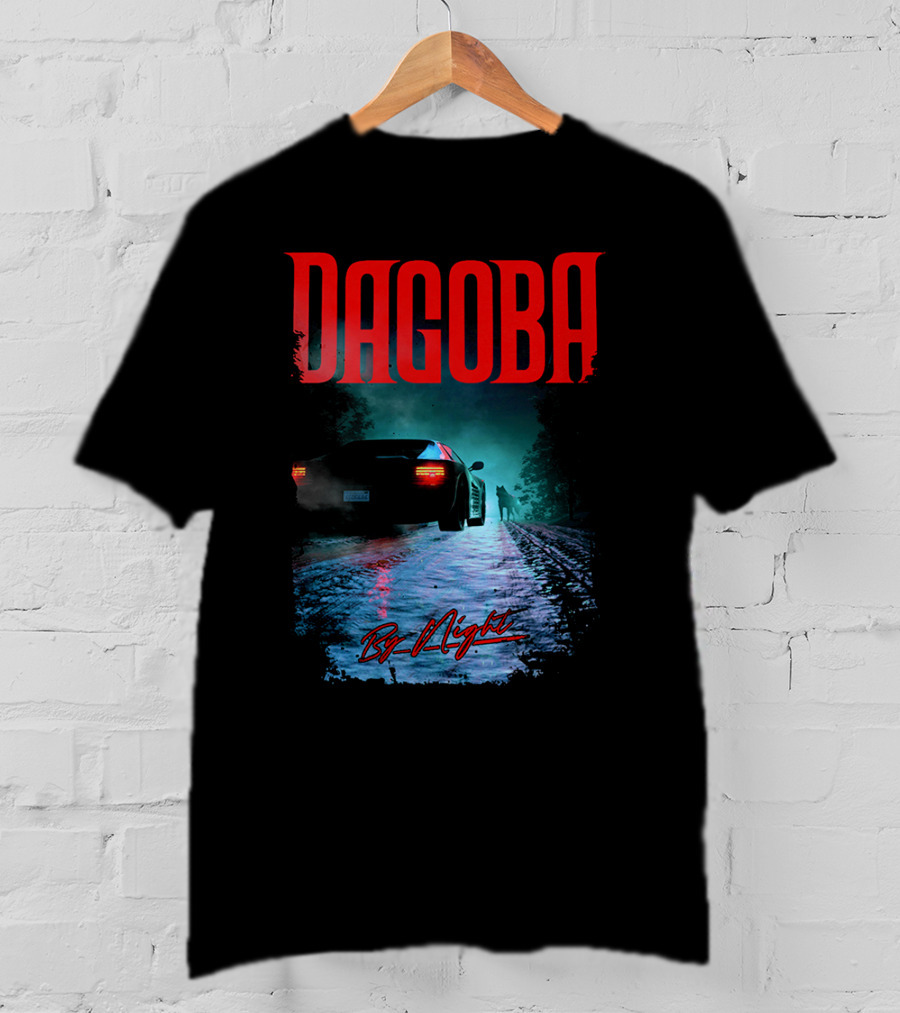 Dagoba By Night Retro Car Scene T-Shirt