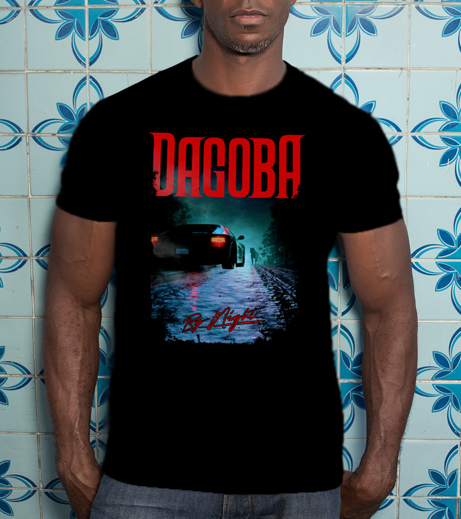 Dagoba By Night Retro Car Scene T-Shirt