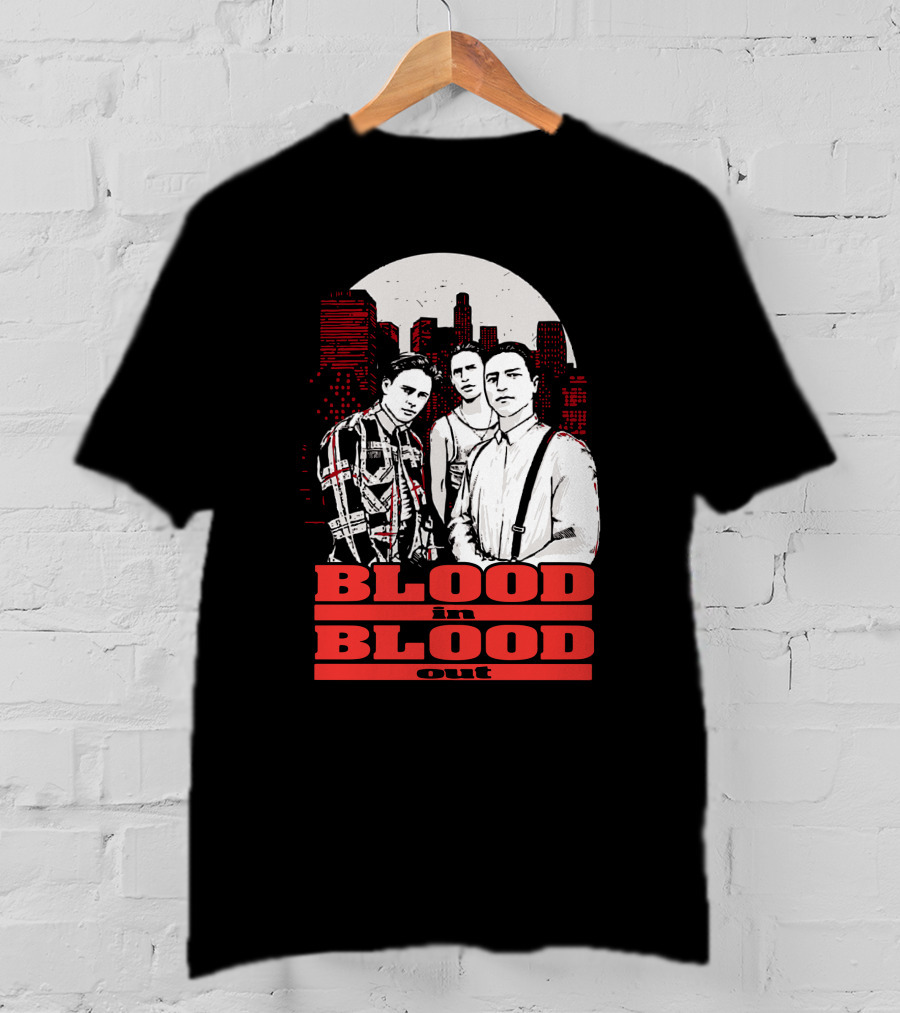 Blood In Blood Out Los Angeles Trio Urban Skyline T-Shirt