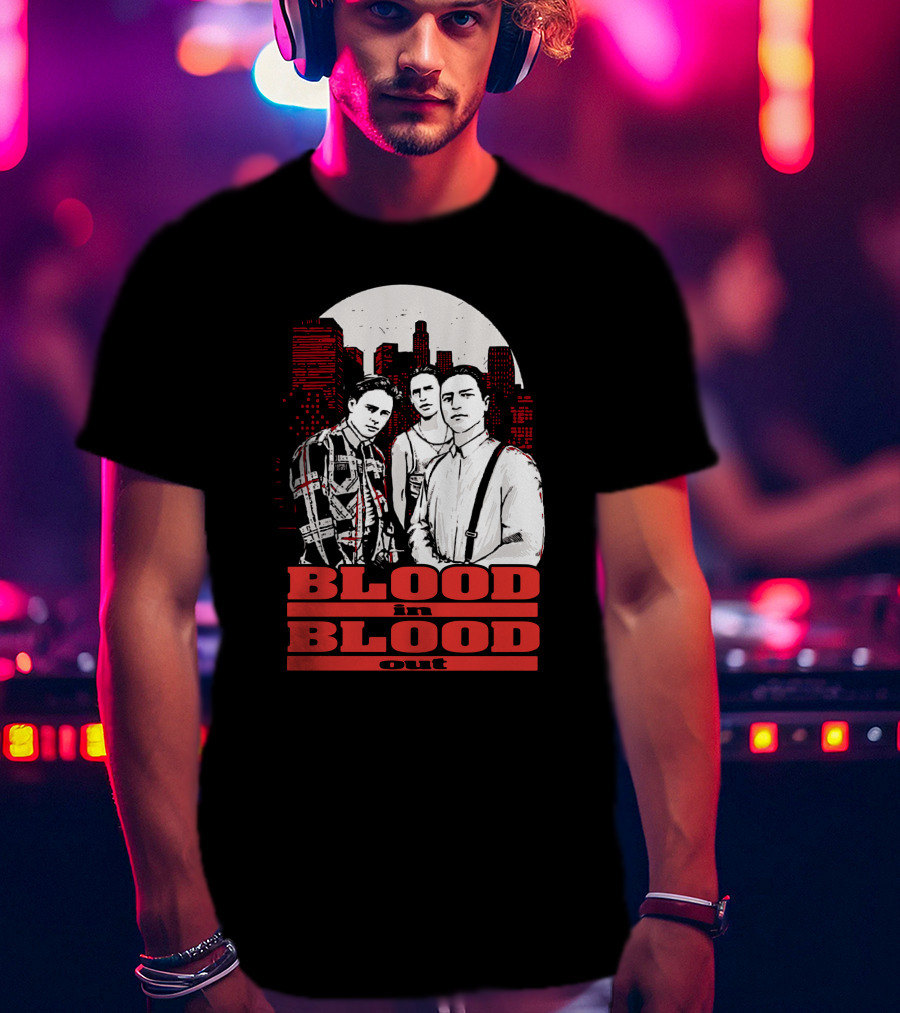 Blood In Blood Out Los Angeles Trio Urban Skyline T-Shirt