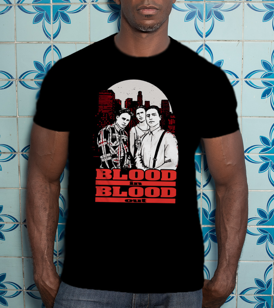 Blood In Blood Out Los Angeles Trio Urban Skyline T-Shirt