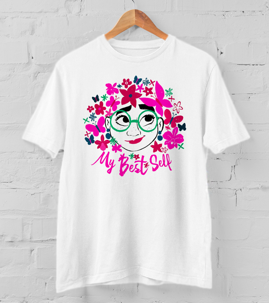 My Best Self Encanto Store Flowers Butterflies Glasses T-Shirt