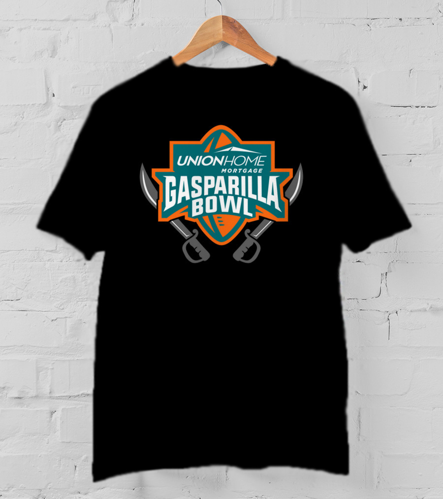 Union Home Mortgage Gasparilla Bowl Football Swords Emblem T-Shirt